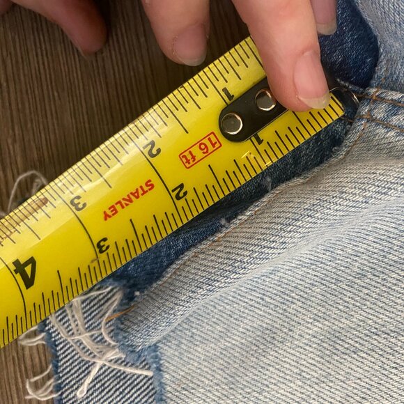 NTW Frame Layered Denim Shorts - Meadow - Size 23 (Runs Big!) - Picture 7 of 9